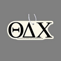 Paper Air Freshener W/ Tab - Greek Letters: Theta Delta Chi